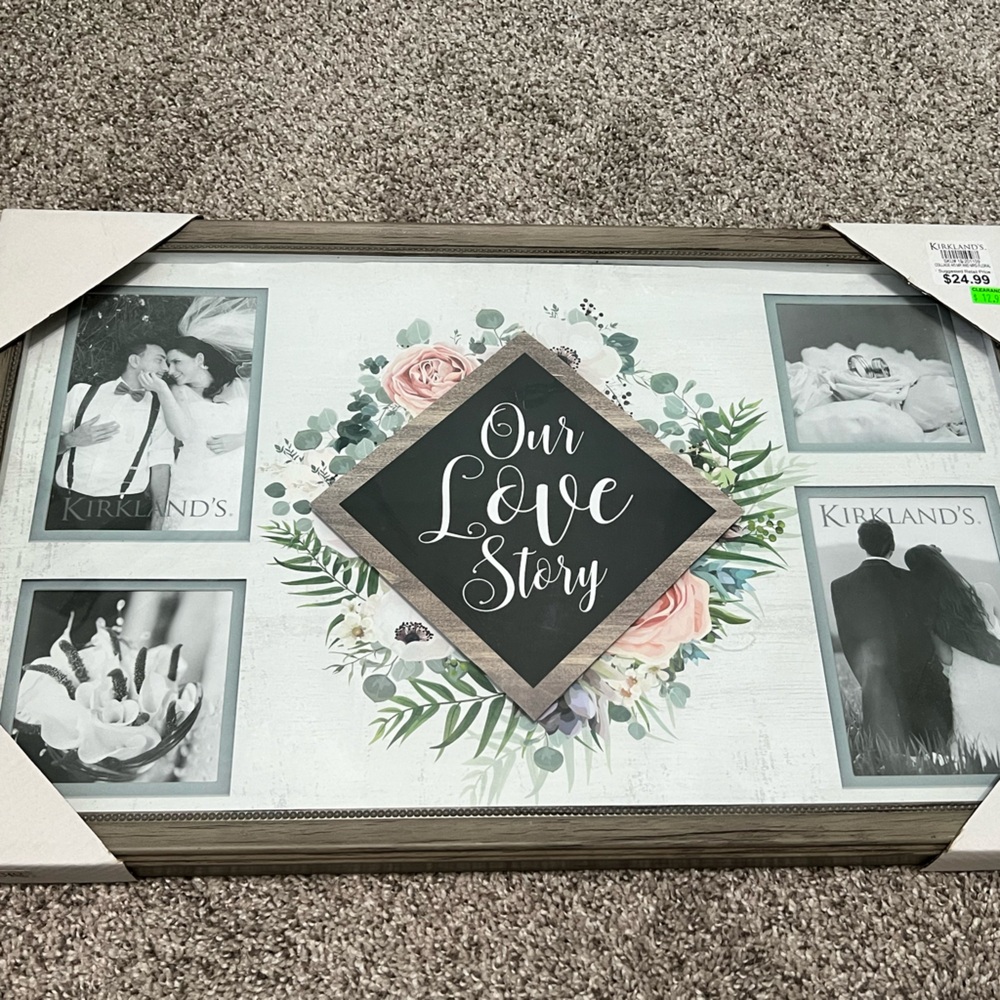 BRAND NEW rustic photo frame